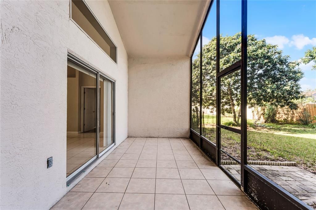 Back Patio with vaulted ceiling