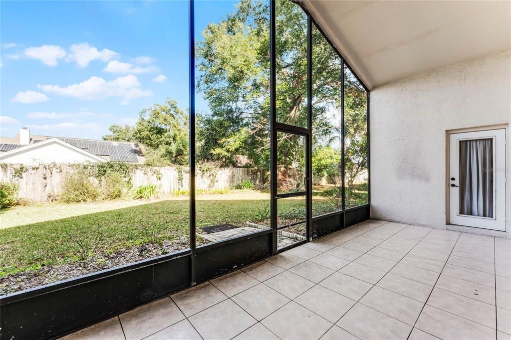 Back Patio with vaulted ceiling