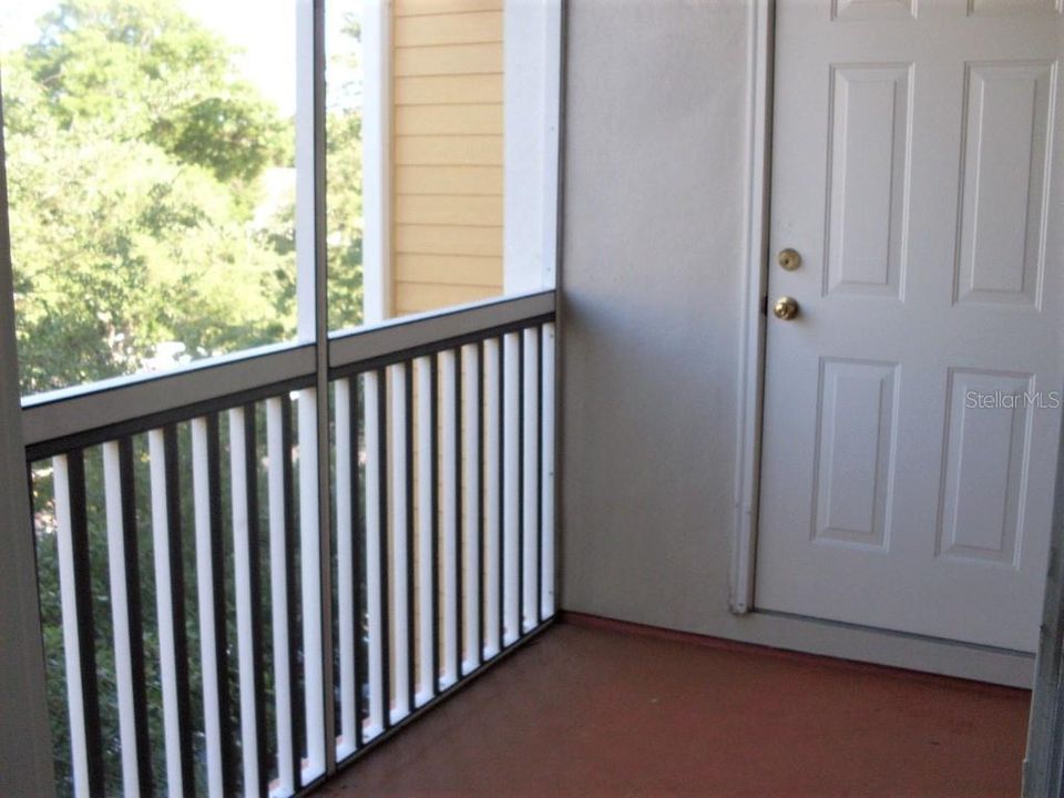 Balcony and Storage room