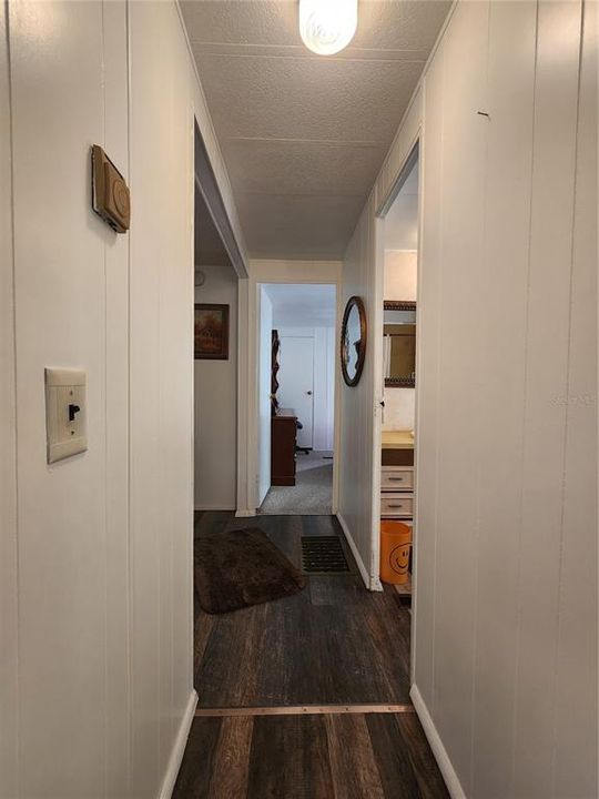 Short hallway to Bedrooms & Bathroom.