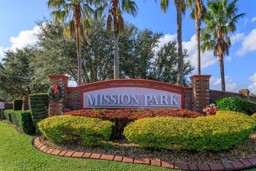 Mission Park Entrance