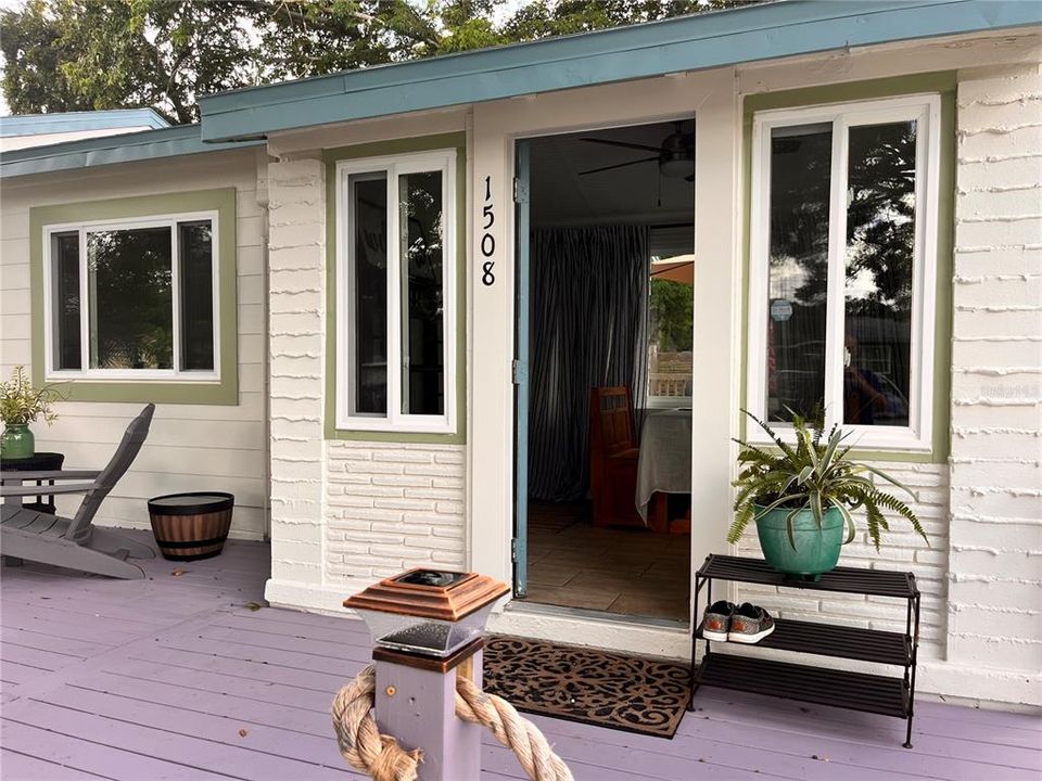 Entrance to front house