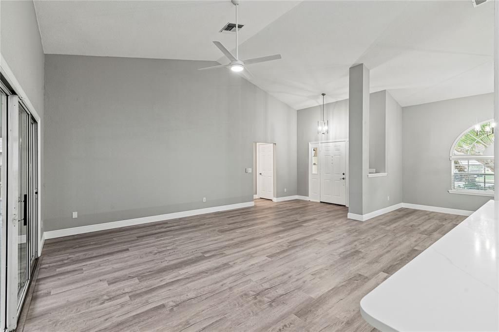 Spacious Living Room and Formal Dining Room