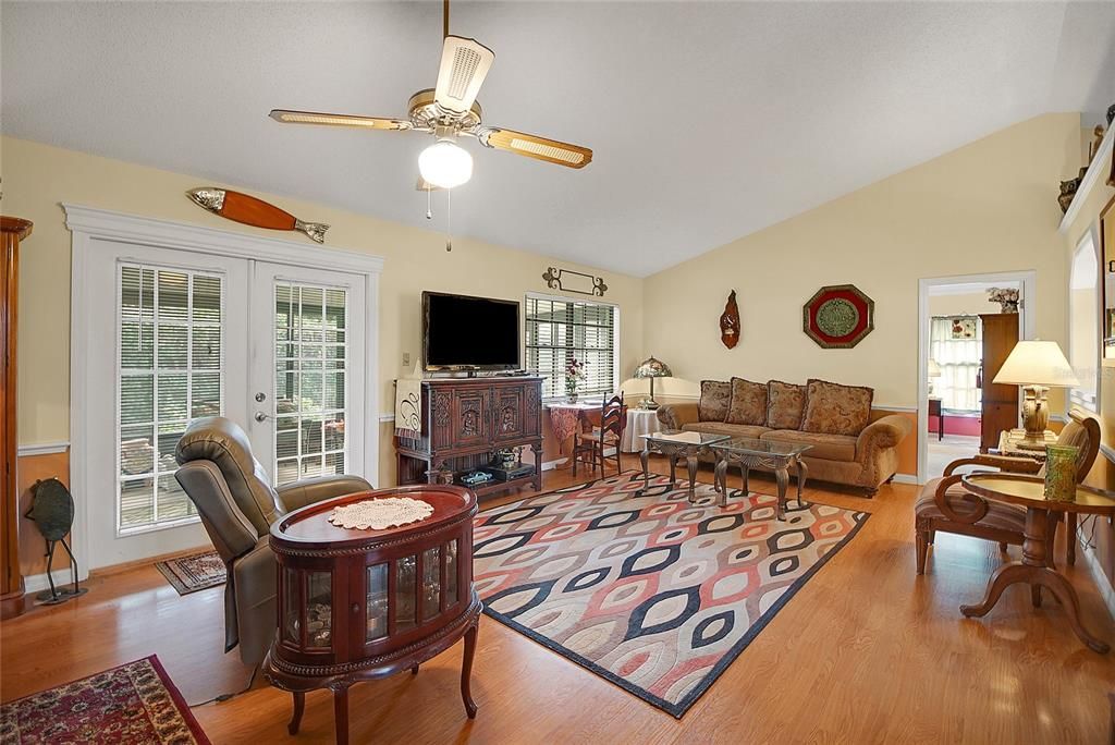 Living Room looking onto back bonus room