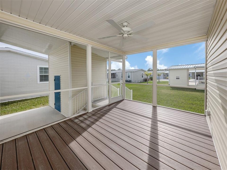 Enclosed porch/ Trex Deck