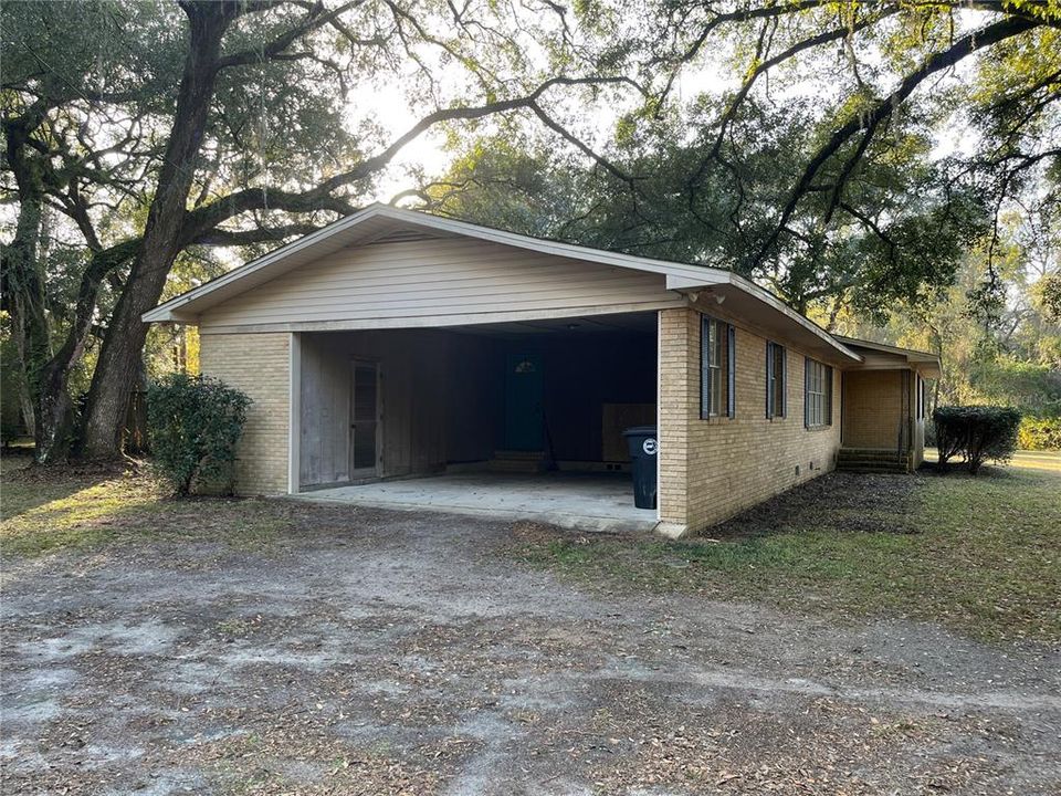 East side of House and Carport