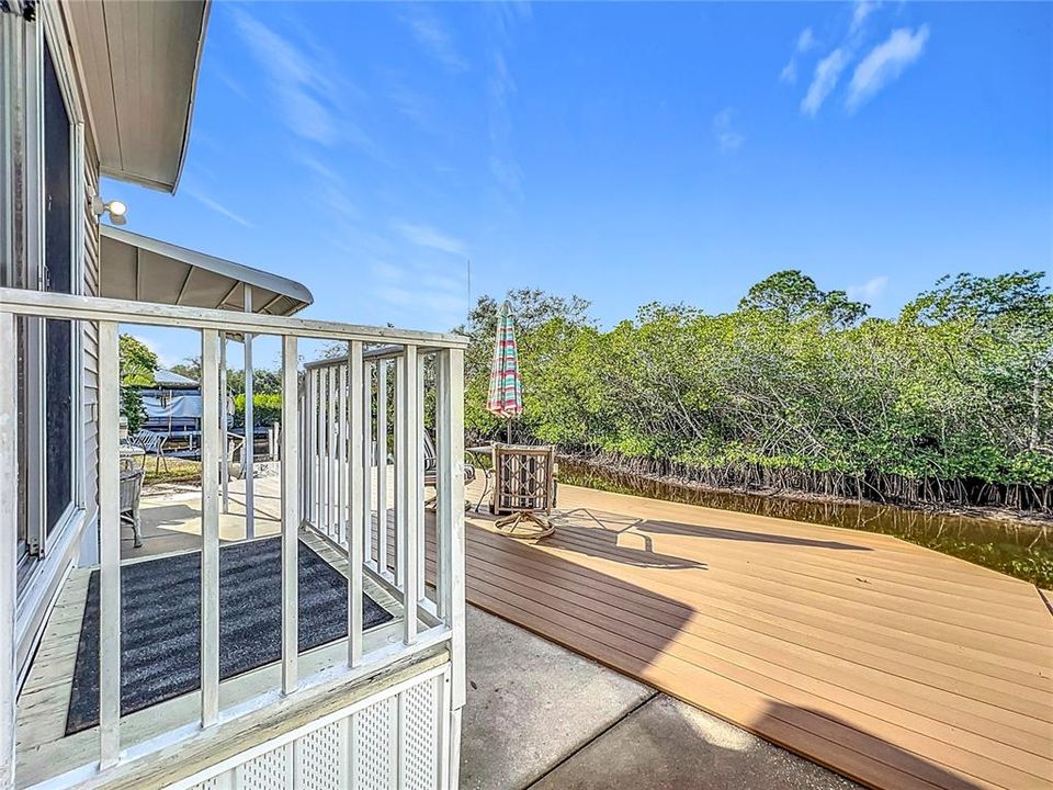 Check out the gorgeous deck!  Imagine drinking your favorite beverage while enjoying the sunshine and view.