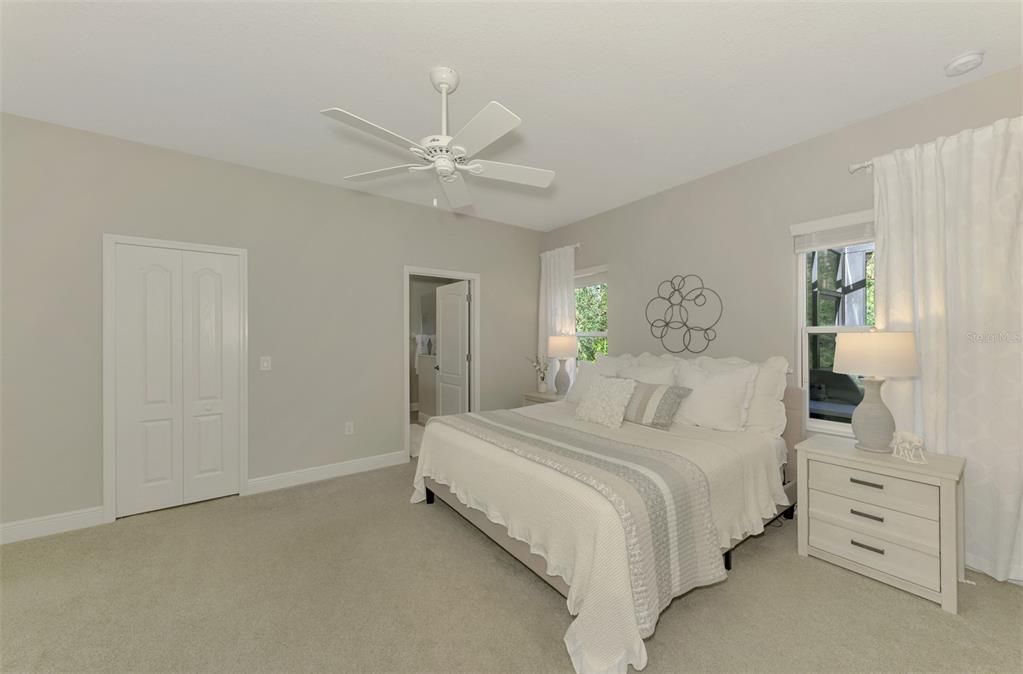 Primary bedroom with ensuite bathroom