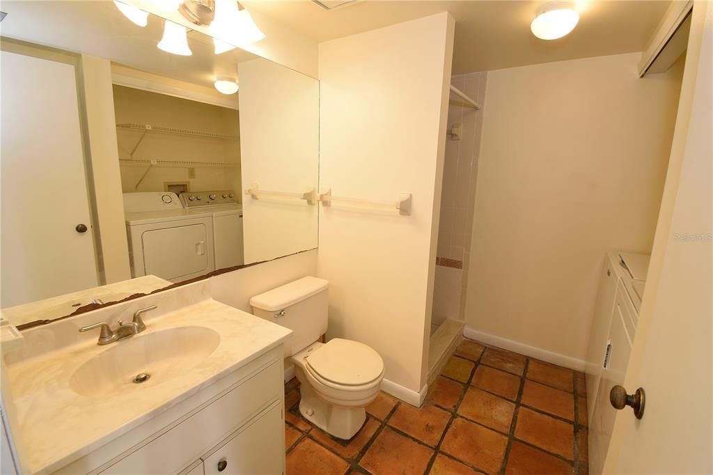 Downstairs Bathroom with Shower