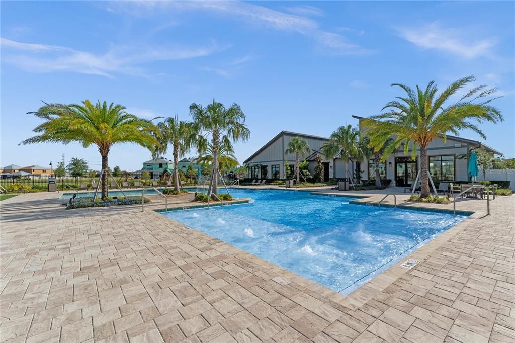 Clubhouse and resort pool 2