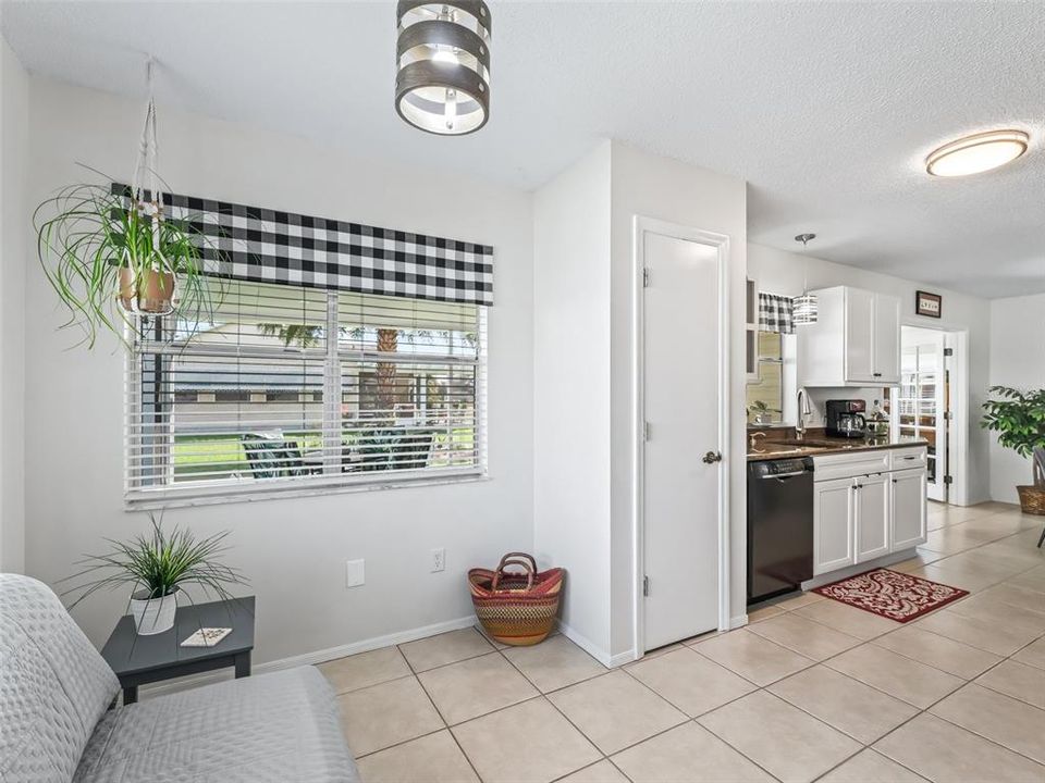 Eat in area, breakfast nook, or sitting area. Notice the DEEP closet pantry.