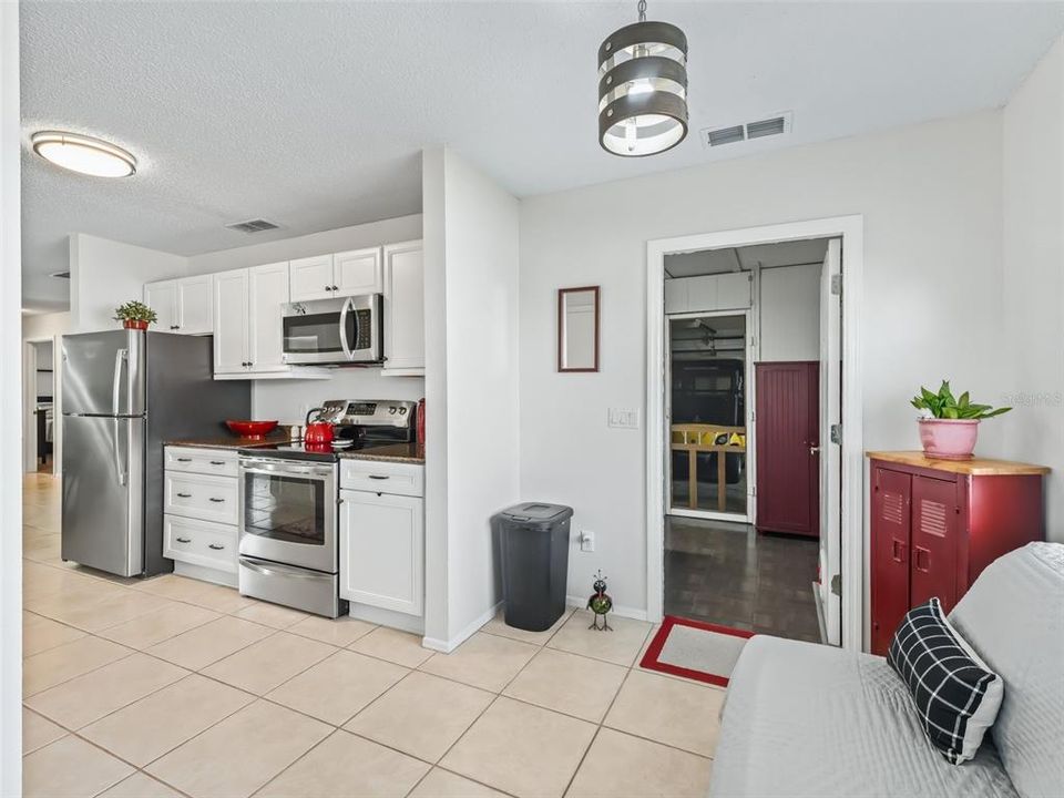 Door to laundry room and garage!