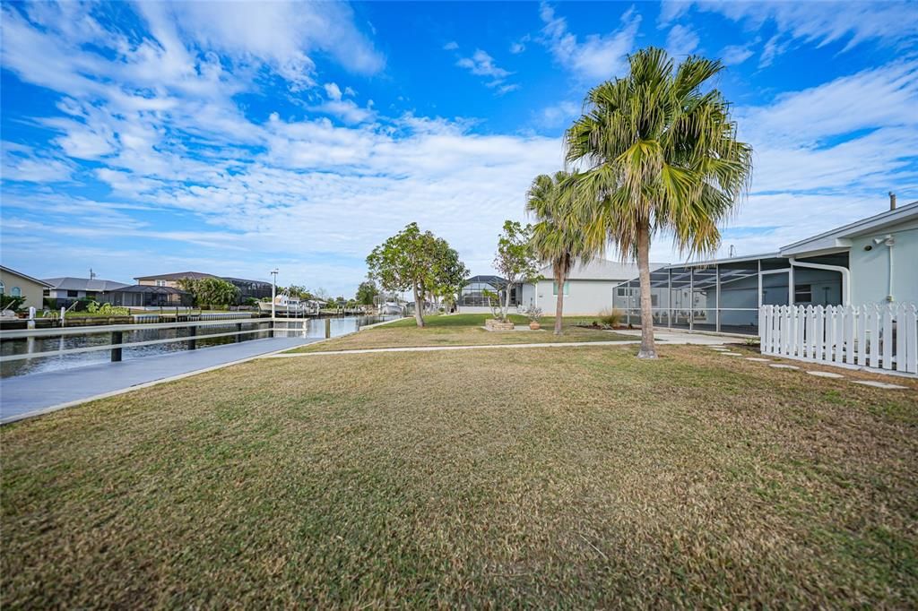 Sailboat Access, Dock with Water and Electric, Concrete Seawall