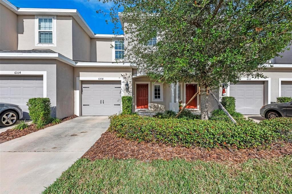 Long driveway, one car garage