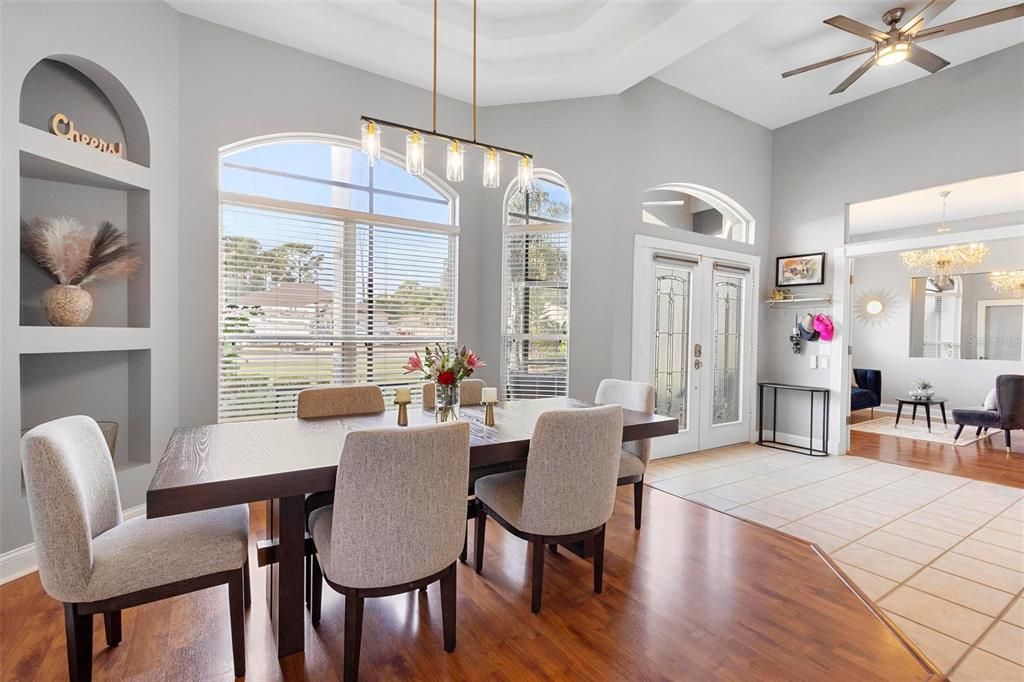 These beautiful, soaring ceilings flow throughout this amazing home.