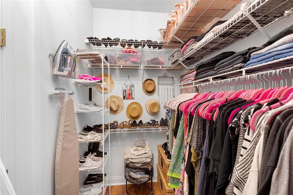 This photo does not show just how large this closet is.