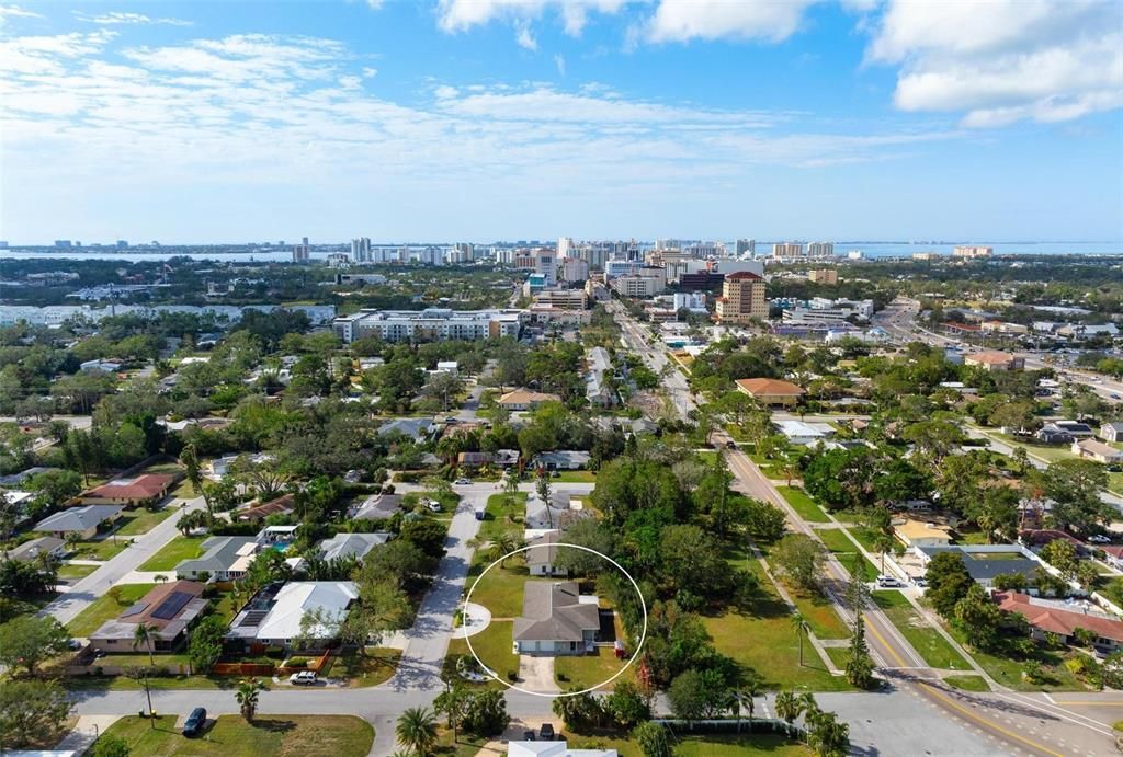 Prime location near Sarasota downtown