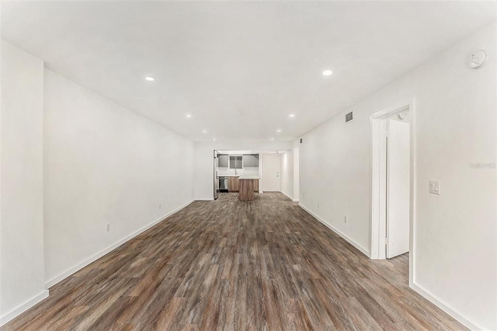 Living Area Looking Into Kitchen