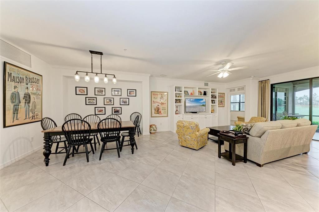 Dining Room and Living Room as you enter the from door