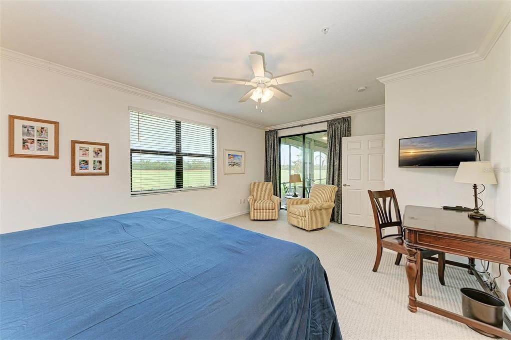 View to the golf course from the Primary Bedroom