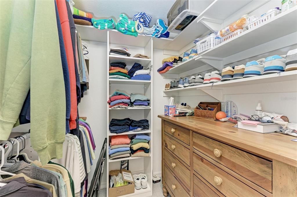 2nd Closet in the Primary Bedroom is so big it you can put a dresser in it!