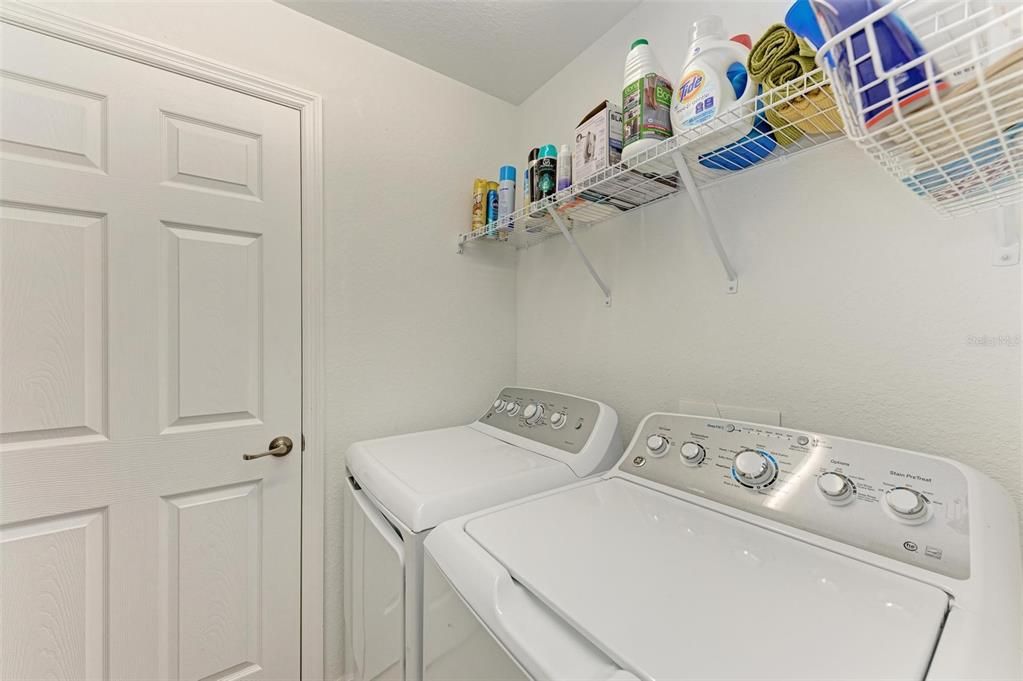 Laundry Room adjacent to the garage