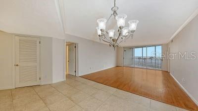 Dining room and living room area