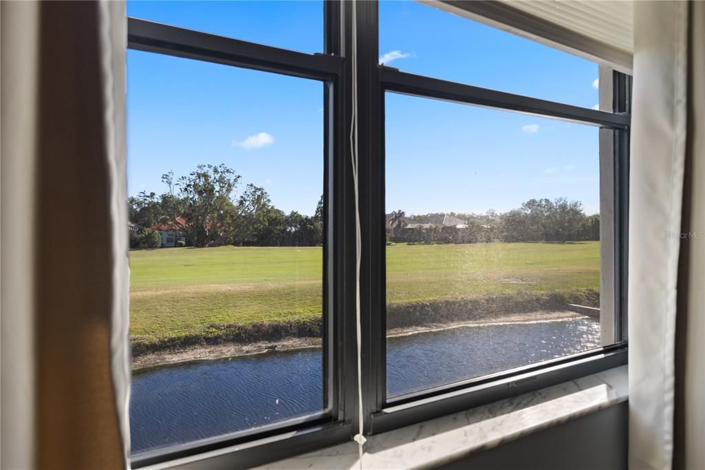 Primary bedroom window view