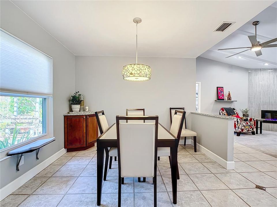 Dining room it located to the right of front door upon entering the home