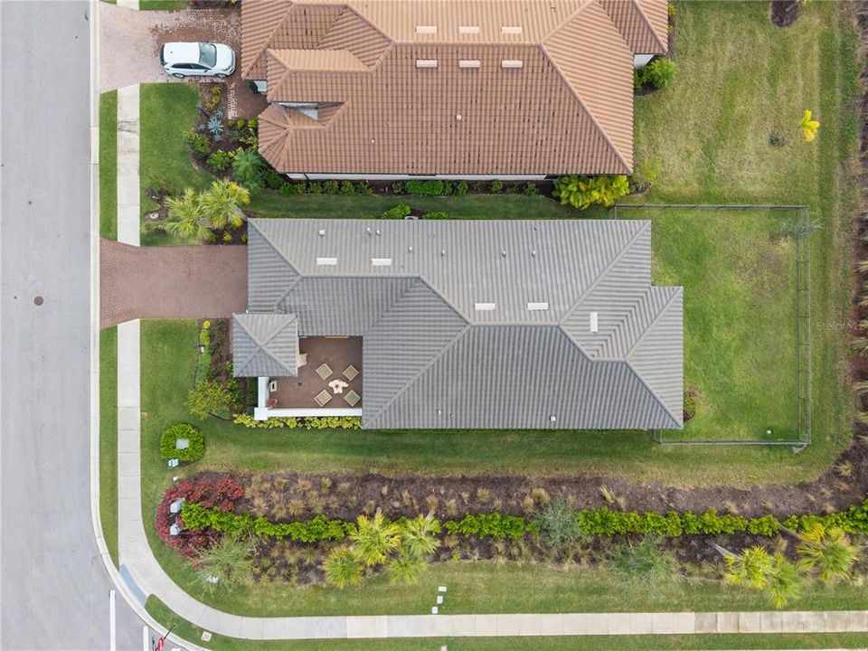 Aerial view of home.