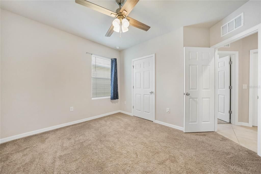 2nd Bedroom with Ceiling Fan