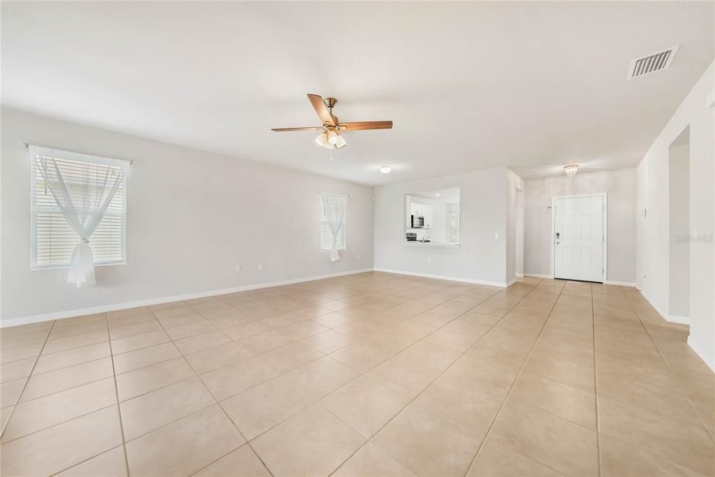 Living Room/Dining Room Combo - Tile Flooring