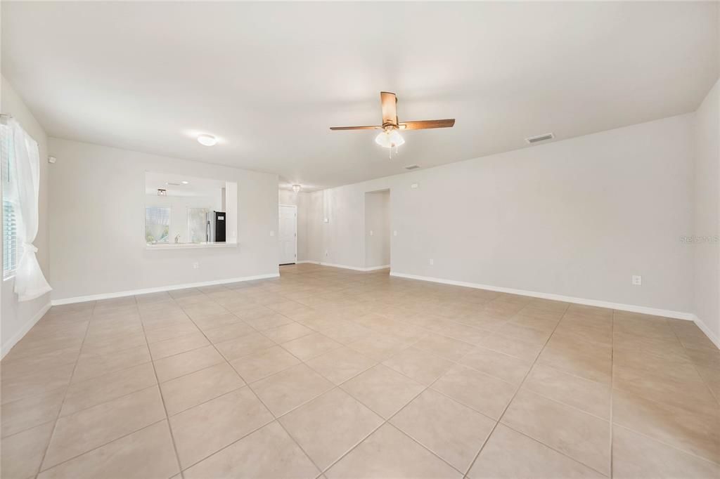 Living Room/Dining Room Combo - Tile Flooring