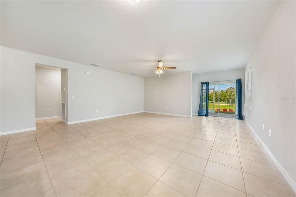 Living Room/Dining Room Combo - Tile Flooring