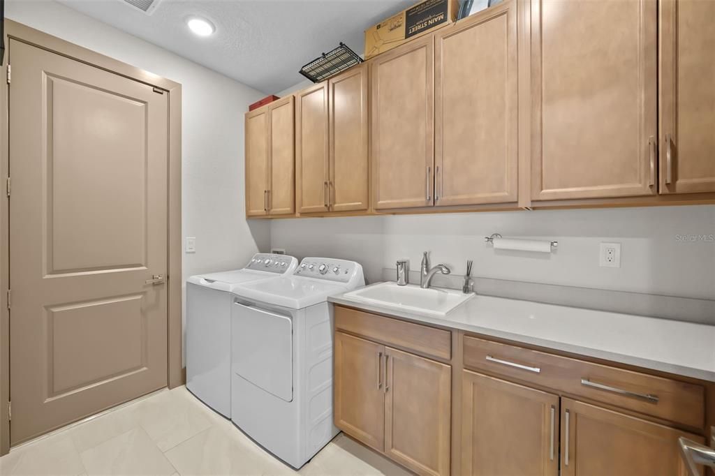 Laundry Room w/Sink & Storage