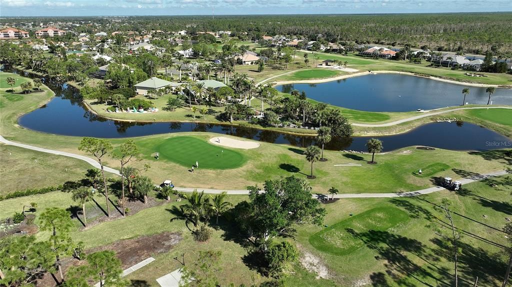 Arial view of Burnt Store Marina Golf Course