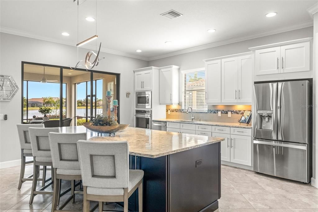 Oversized kitchen island