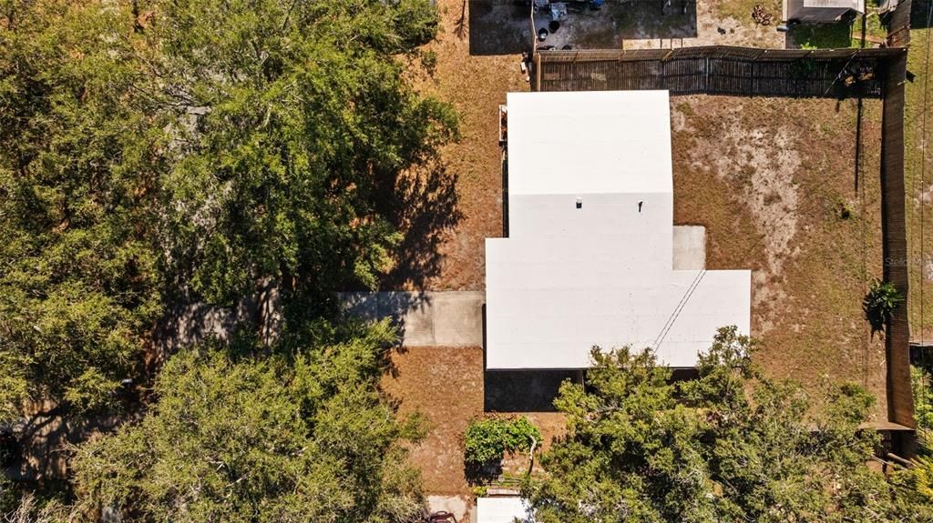 Aerial view of the roof