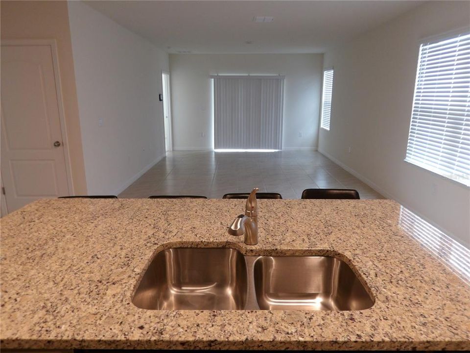 Kitchen facing livingroom