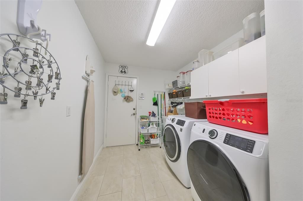 Oversized Indoor Laundry W/Storage & Utility Sink