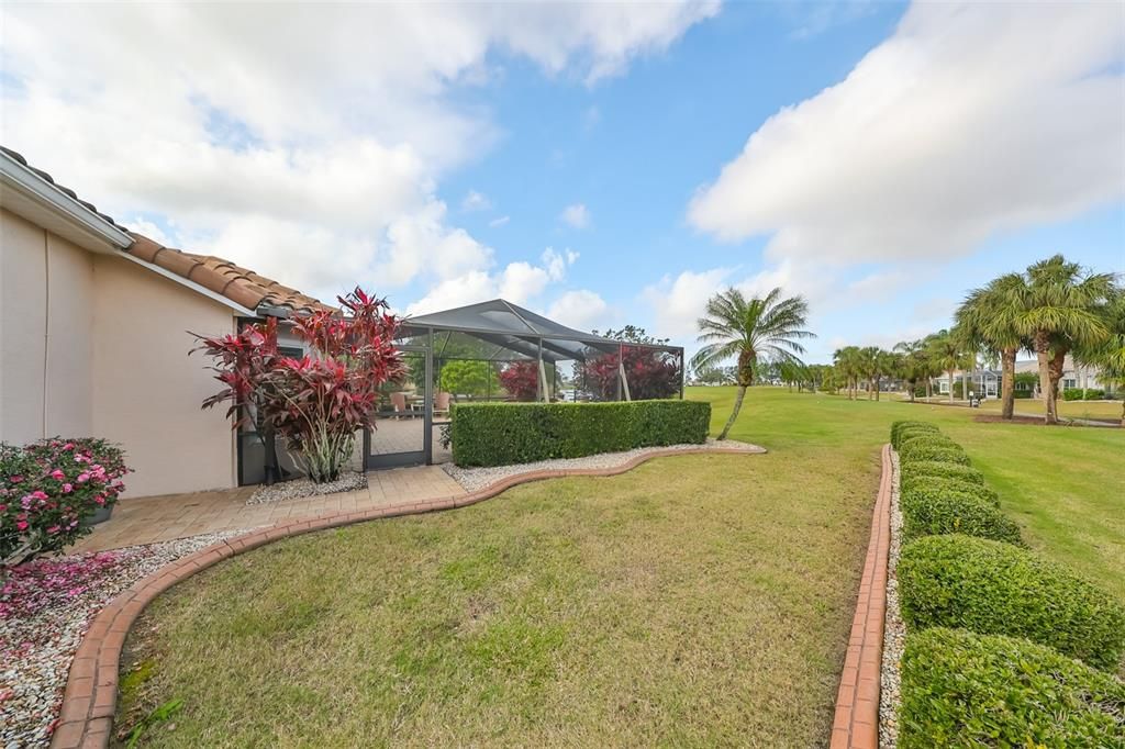 Side Yard, Upgraded Concrete Curbing, Renaissance Golf Course View