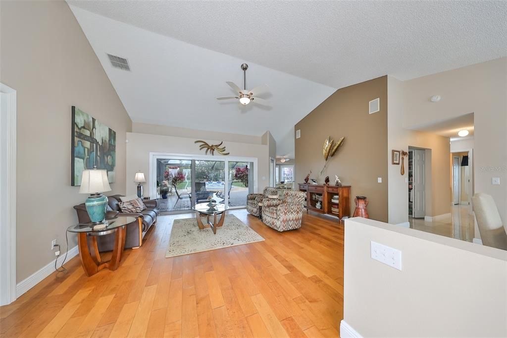 Entry-Living Room W/ Beautiful Engineered Honed Wood Flooring Flooring