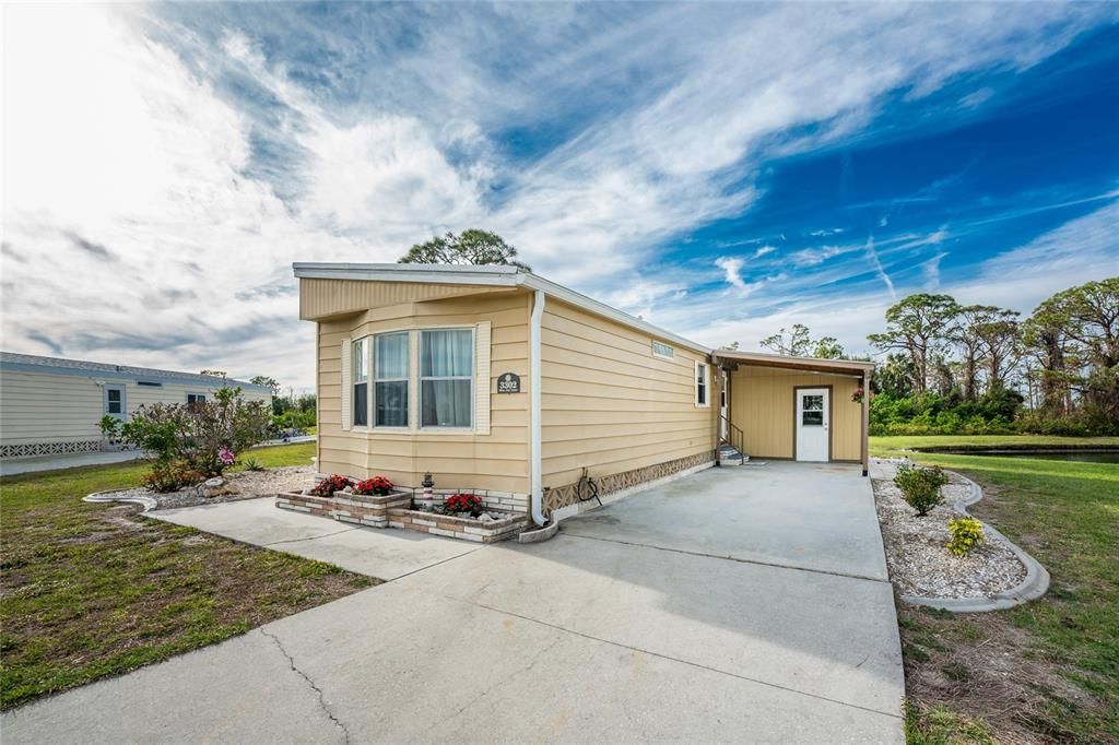 There is plenty of room to add on a carport.