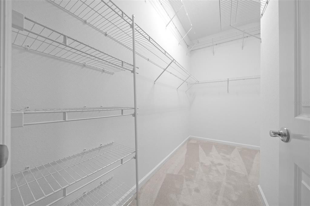 Huge walk in closet in Primary Suite