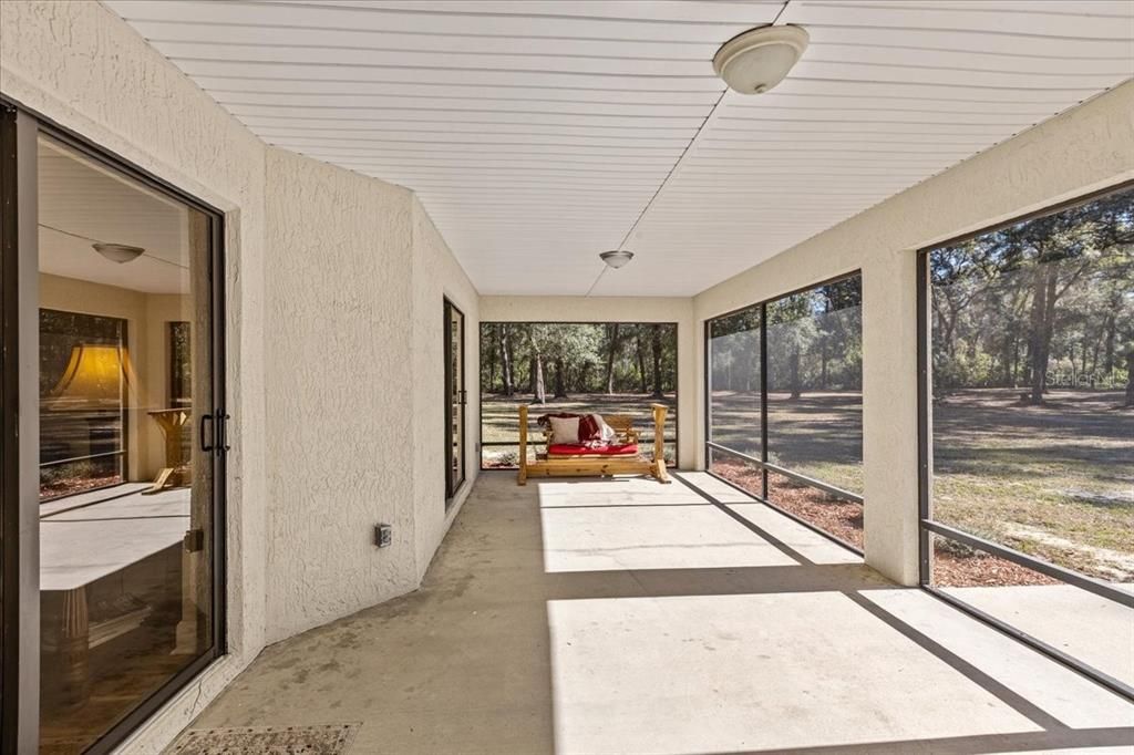 Back screened in Porch