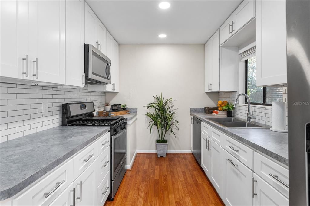 Looking into kitchen