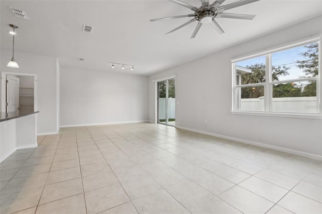 Living Room Dining Room w Access to Backyard