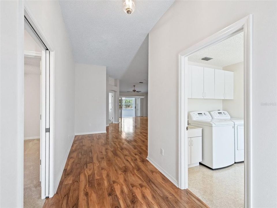 Foyer - to left is kitchen and to right laundry room