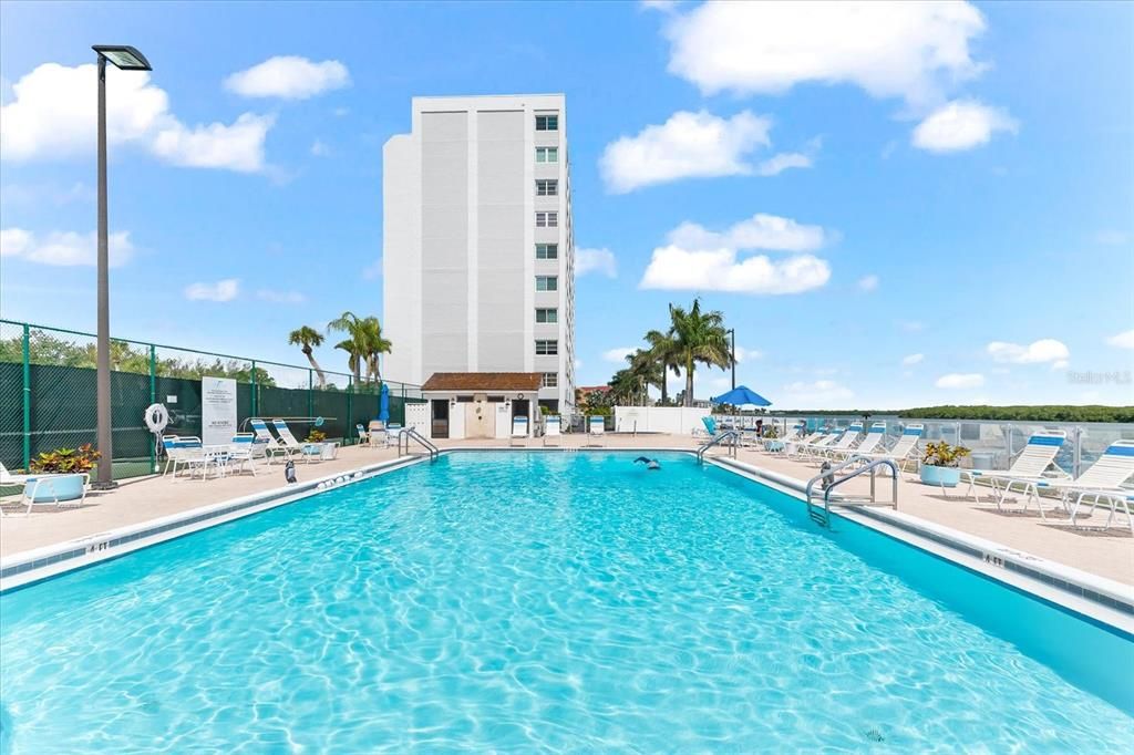 Community Pool between the North and South Buildings