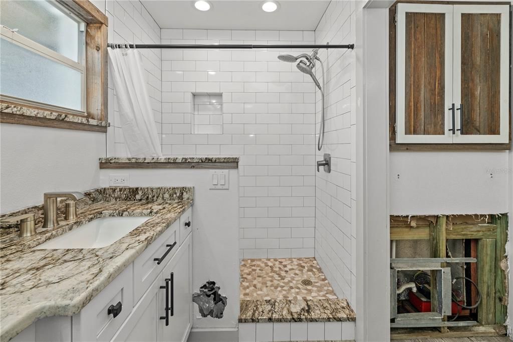 Bathroom in primary living area